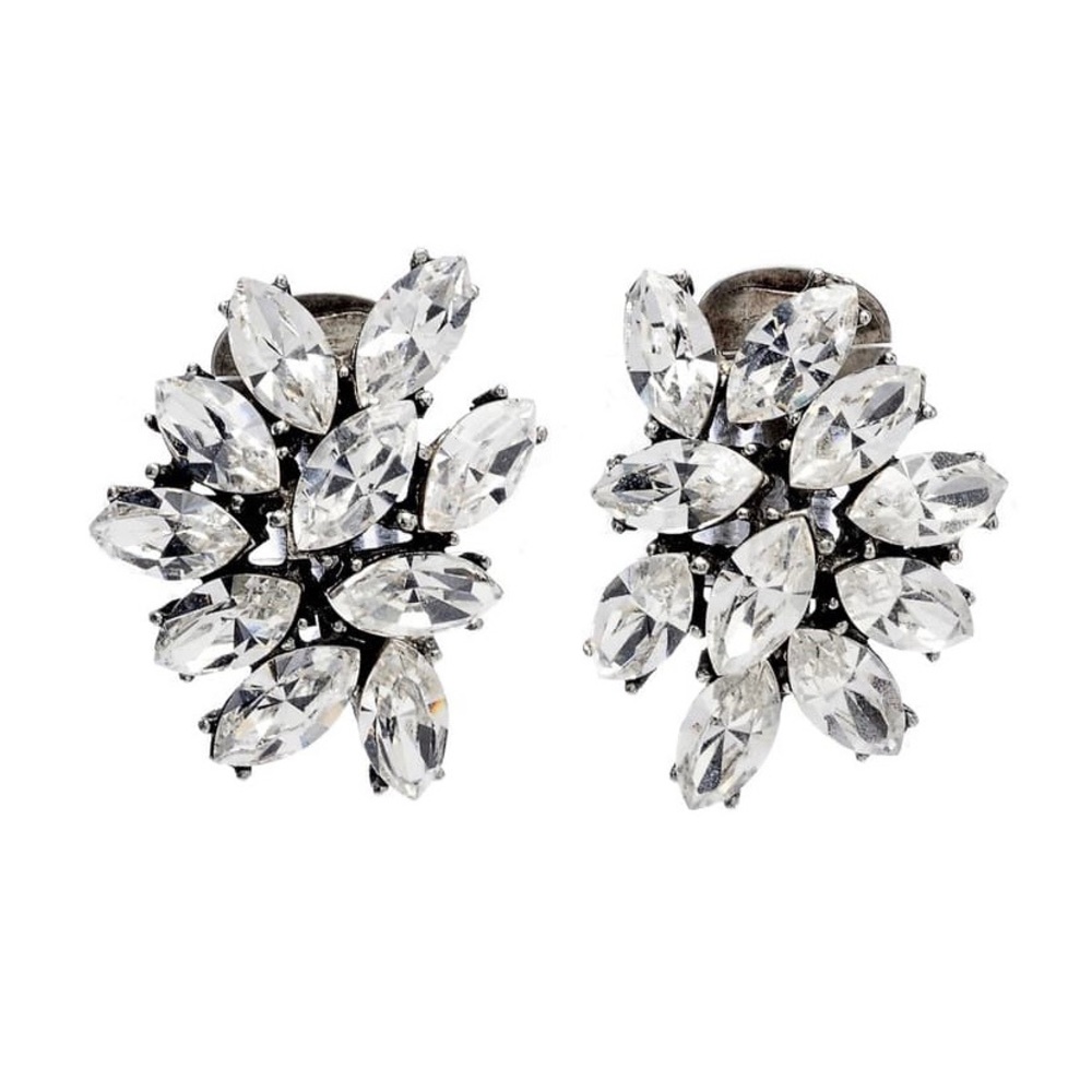 Ben-Amun Swarovski Crystal Clip Earrings